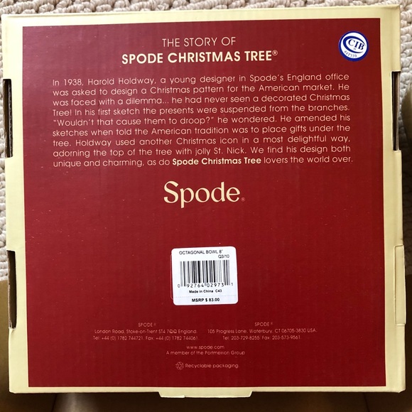 Spode Christmas Tree Bowl - Picture 6 of 7